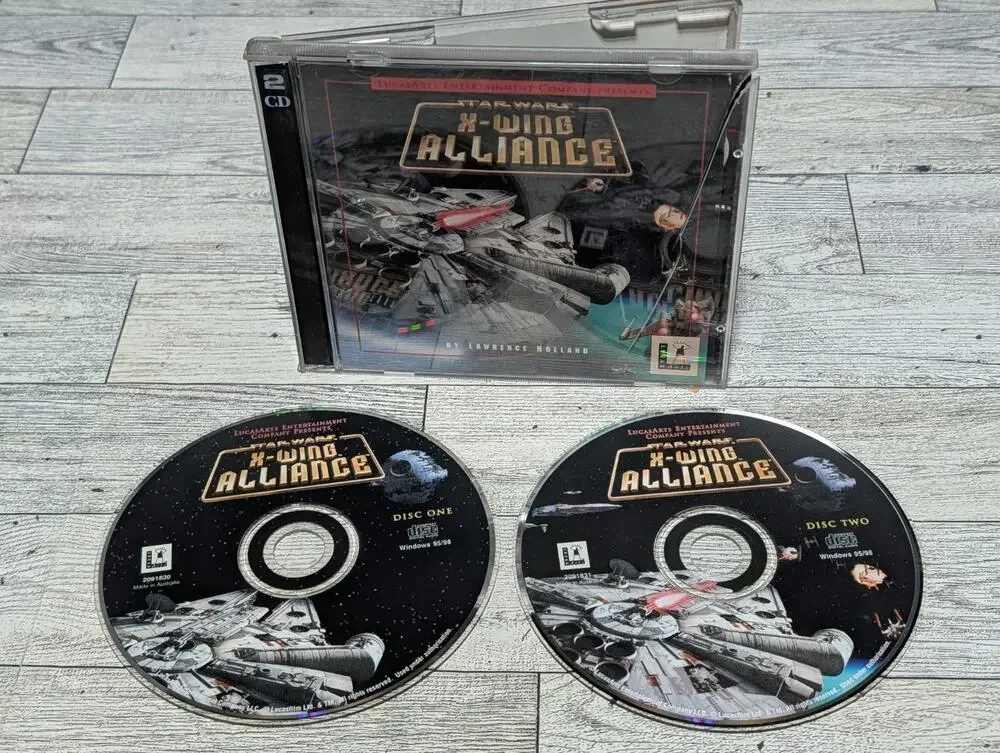 STAR WARS X-WING ALLIANCE +1Clk Windows 11 10 8 7 Vista XP Install 2 Disc Game